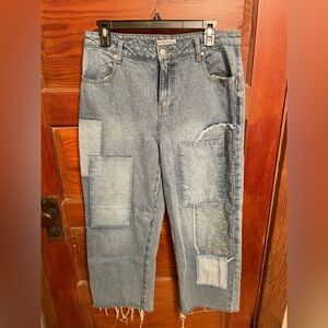 Patchwork Denim Jeans